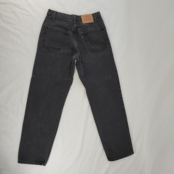 LEVI'S 550 VINTAGE Black Relaxed Fit Straight Leg High Rise W 32 L 30 100% Cot. - Picture 11 of 16